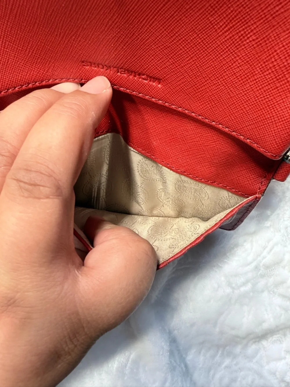 Michael Kors Wallet Bundle Green Zip Around & Red Wristlet Wallet